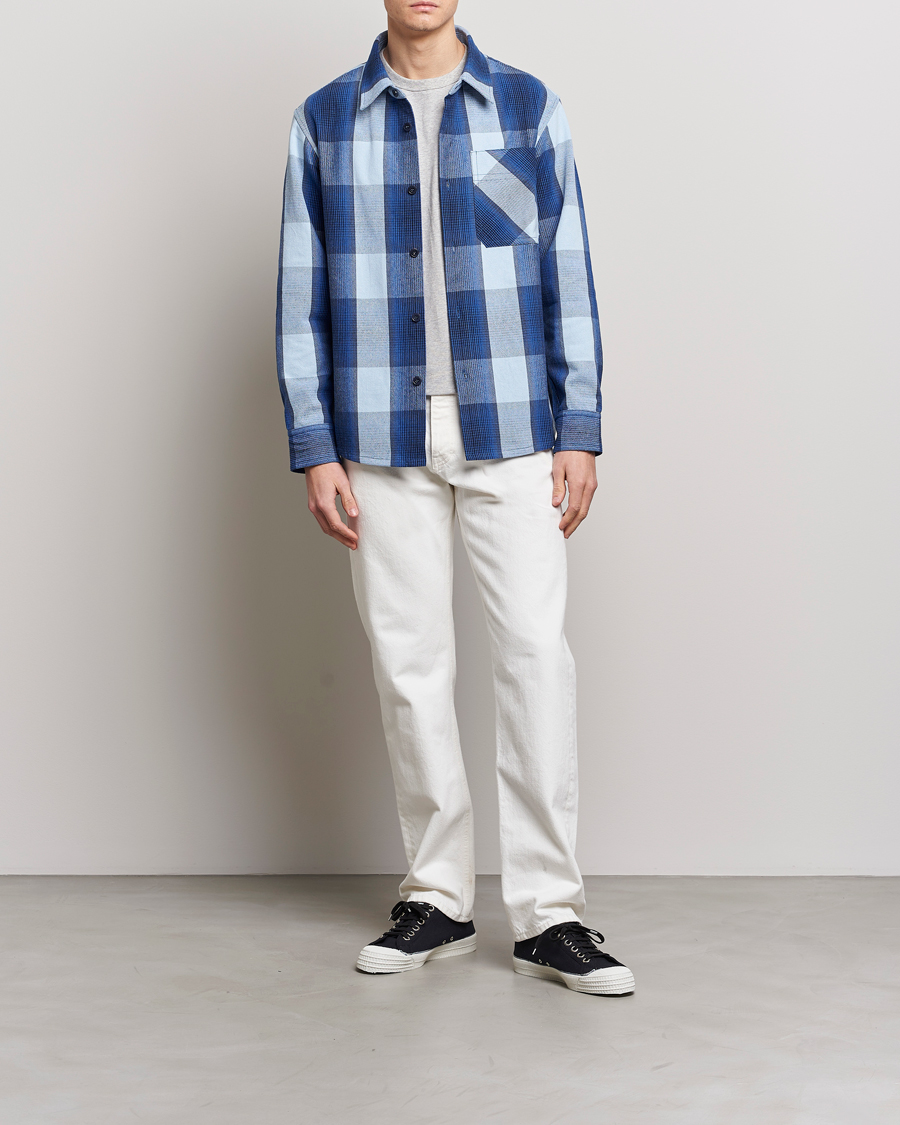 Herre | Skjorter | A.P.C. | Basile Shirt Jacket Blue Plaid