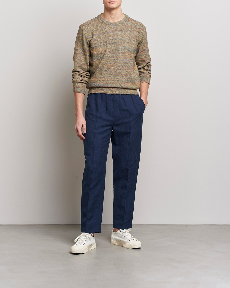 Herre | Bukser | A.P.C. | Linen Trousers Navy