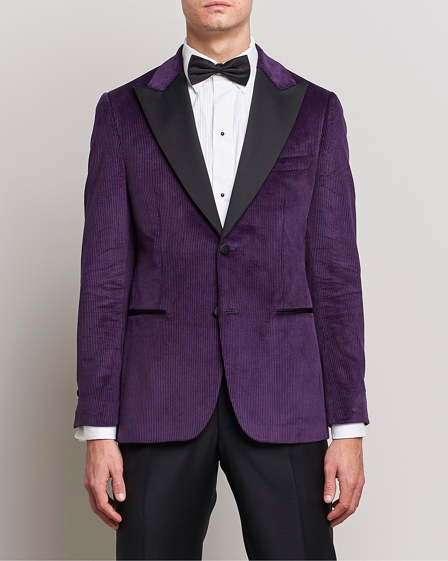 Herre | Black Tie | Morris Heritage | Carl Corduroy Dinner Jacket Purple