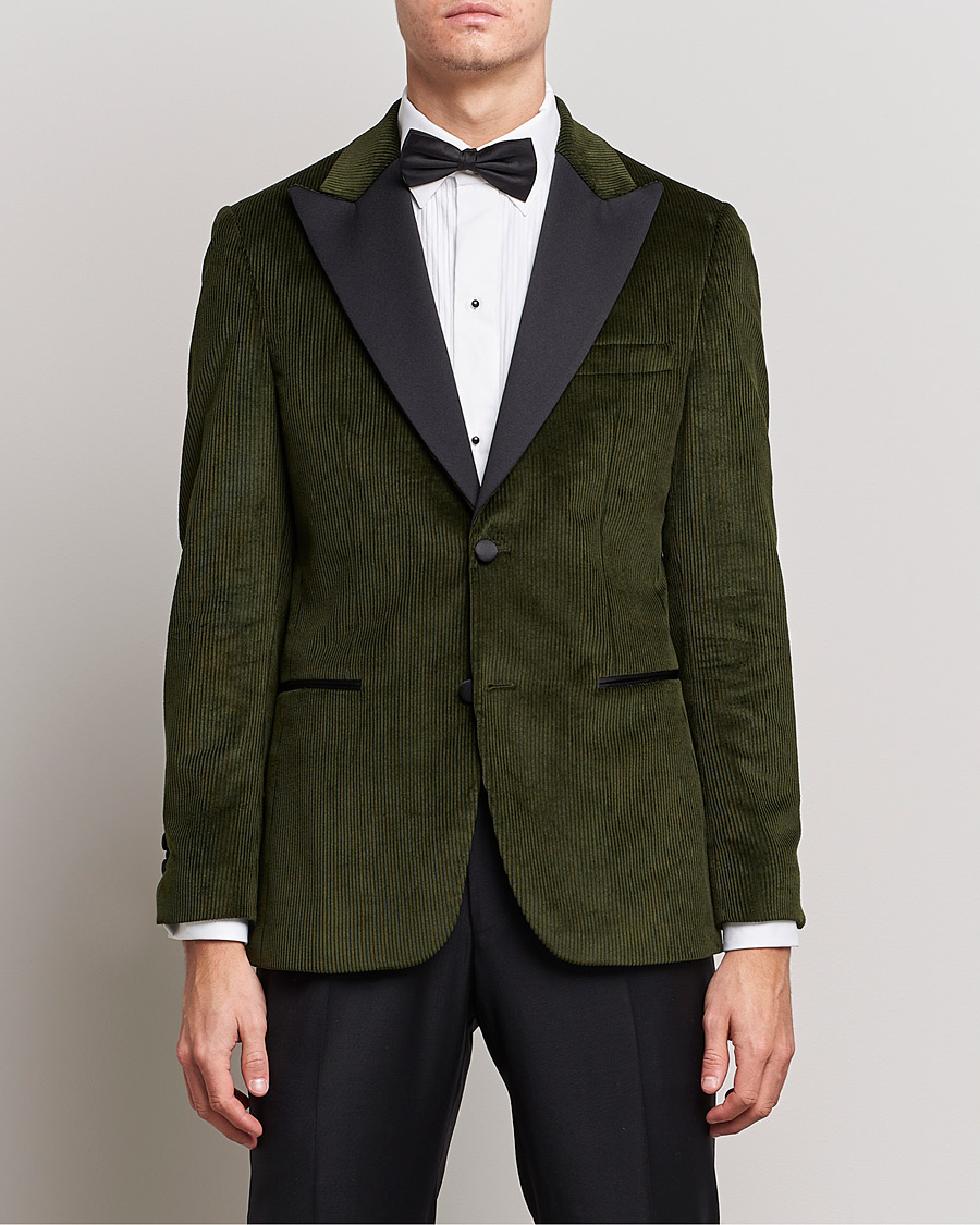 Herre | Dressjakker | Morris Heritage | Carl Corduroy Dinner Jacket Green