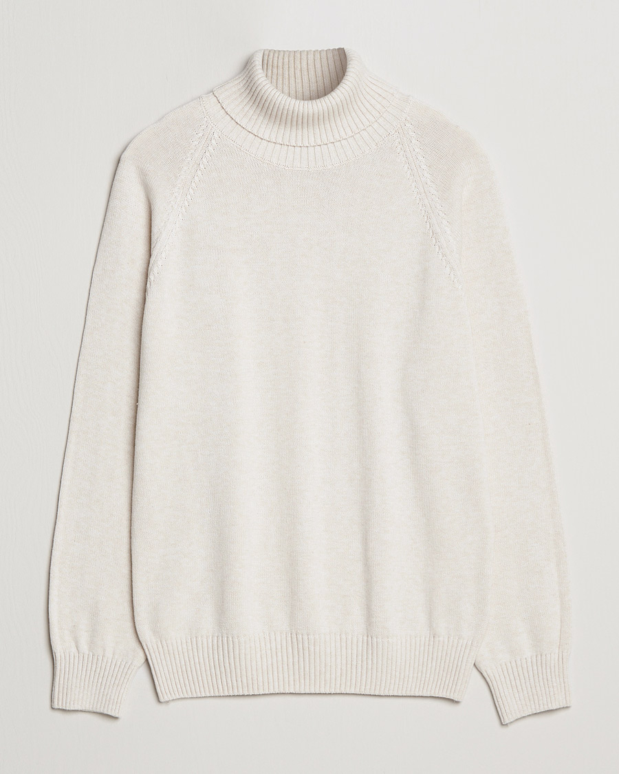 Herre | Gensere | Oscar Jacobson | Connery Cotton Rollneck Off White