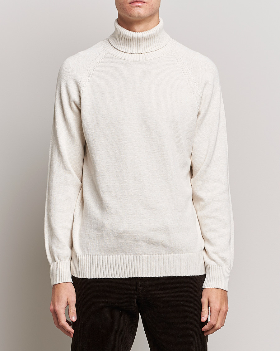 Herre | Gensere | Oscar Jacobson | Connery Cotton Rollneck Off White