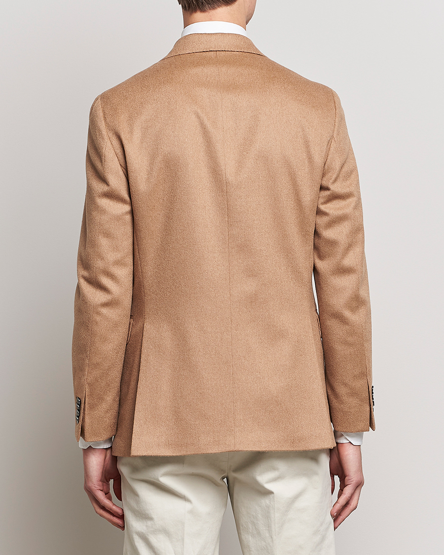Herre | Dressjakker | Oscar Jacobson | Farries Baby Camelhair DB Blazer Light Camel
