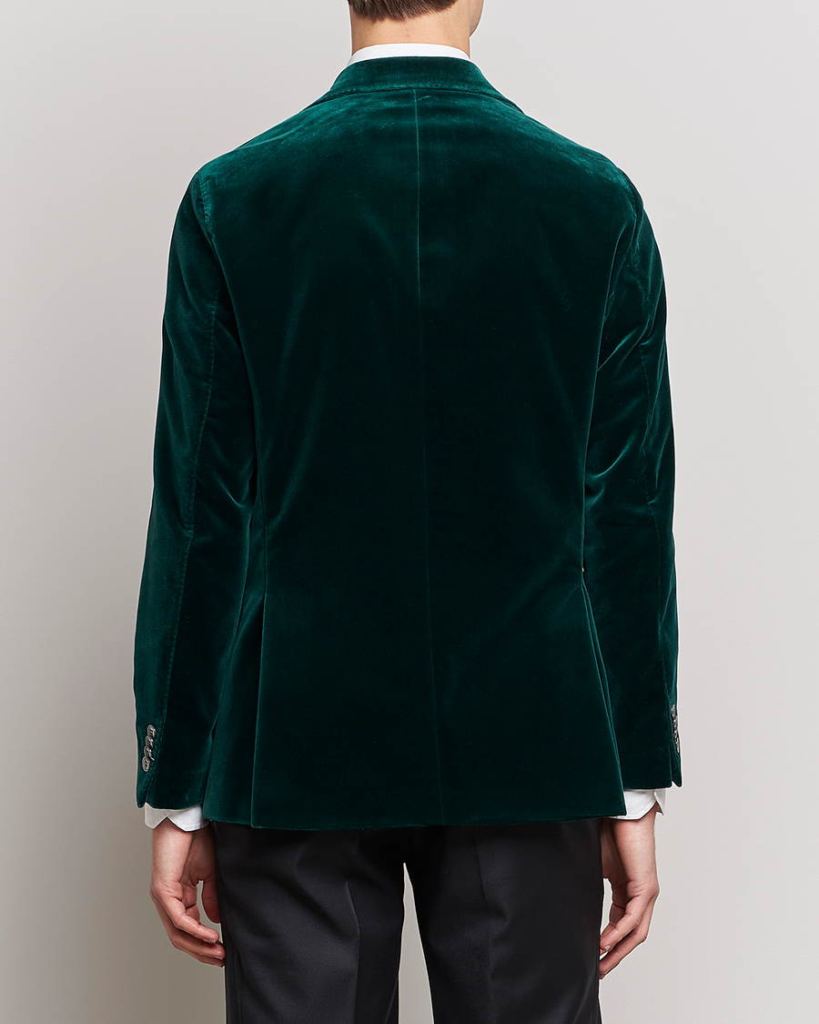 Herre | Dressjakker | Oscar Jacobson | Fogerty Velvet Blazer Green