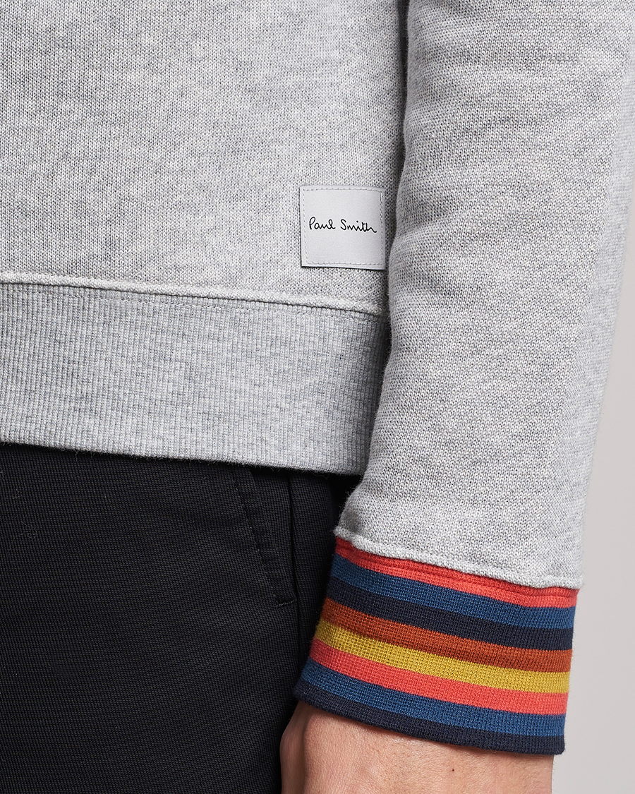 Herre | Paul Smith Bright Stripe Sweatshirt Grey | Paul Smith | Bright Stripe Sweatshirt Grey