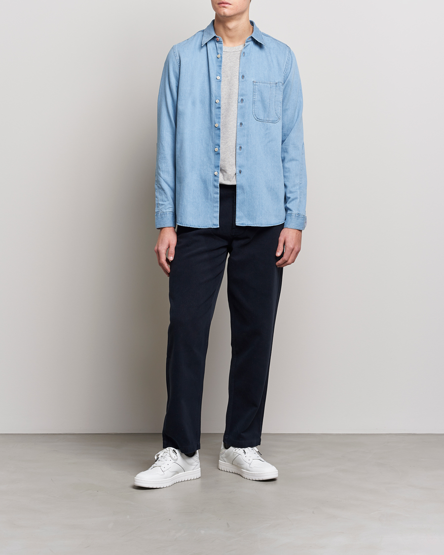 Herre | Skjorter | PS Paul Smith | Regular Fit Denim Shirt Light Blue
