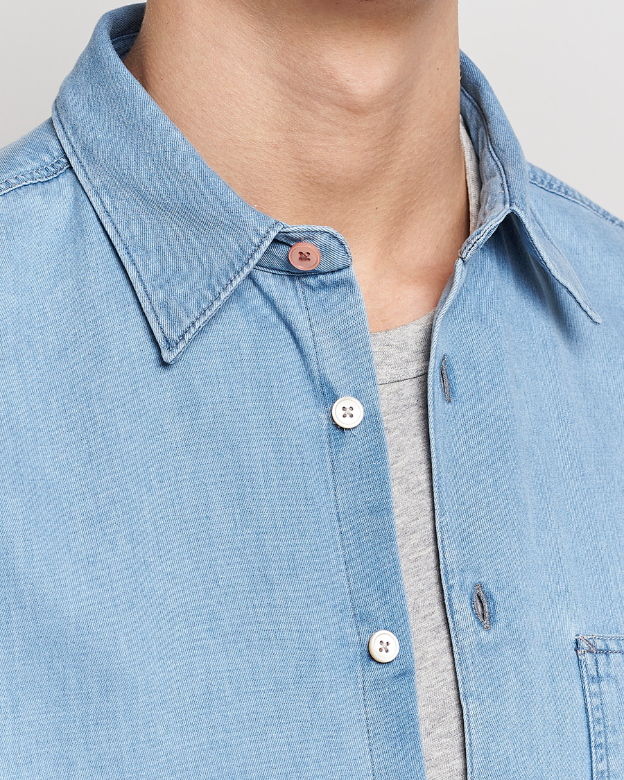 Herre | Skjorter | PS Paul Smith | Regular Fit Denim Shirt Light Blue