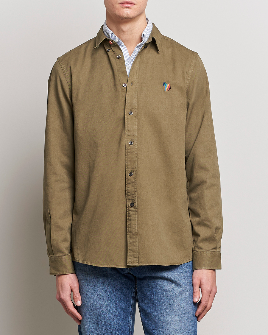 Herre |  | PS Paul Smith | Cotton Regular Fit Shirt Camo