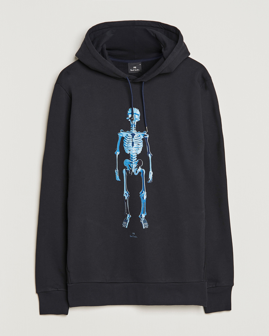 Herre | Gensere | PS Paul Smith | Skeleton Organic Cotton Hoodie Black