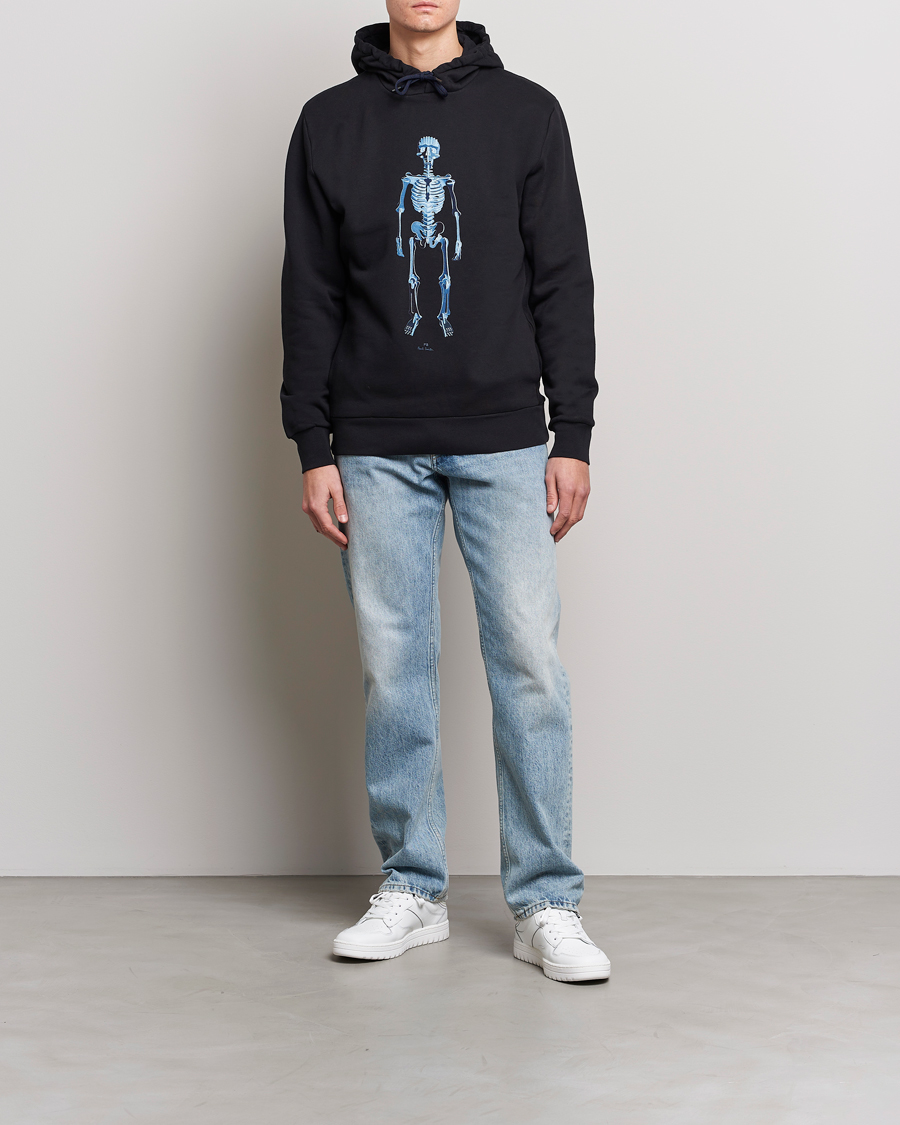 Herre | Gensere | PS Paul Smith | Skeleton Organic Cotton Hoodie Black