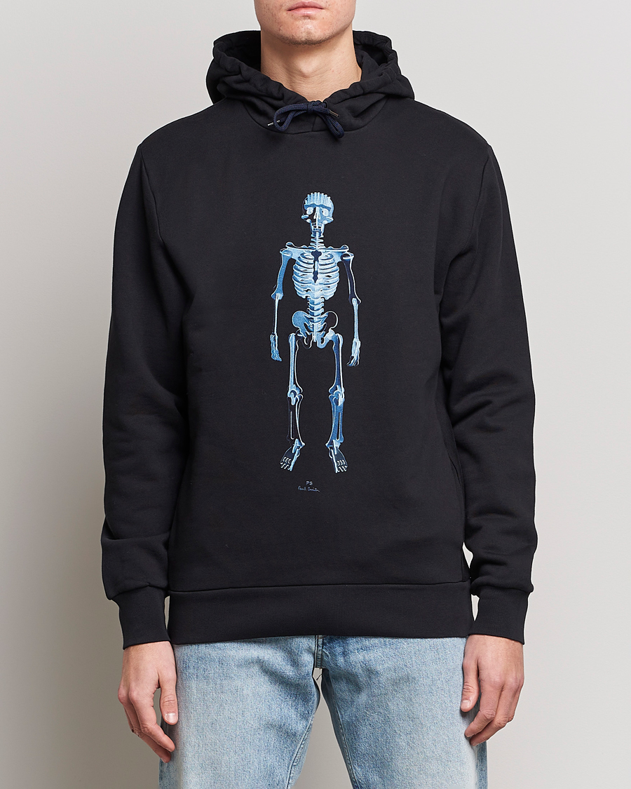 Herre | Gensere | PS Paul Smith | Skeleton Organic Cotton Hoodie Black