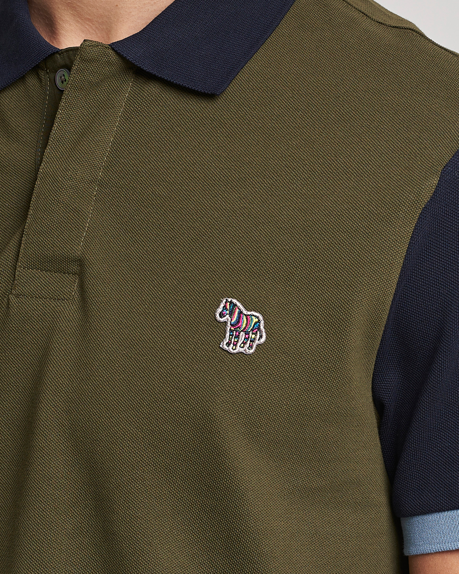 Herre | Pikéer | PS Paul Smith | Organic Cotton Pique Green/Navy