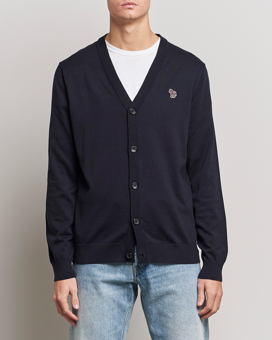 Herre | Cardigans | PS Paul Smith | Zebra Cardigan Navy