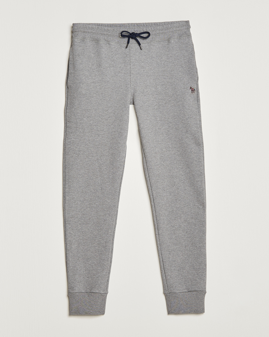Herre | Bukser | PS Paul Smith | Zebra Organic Cotton Sweatpants Grey Melange
