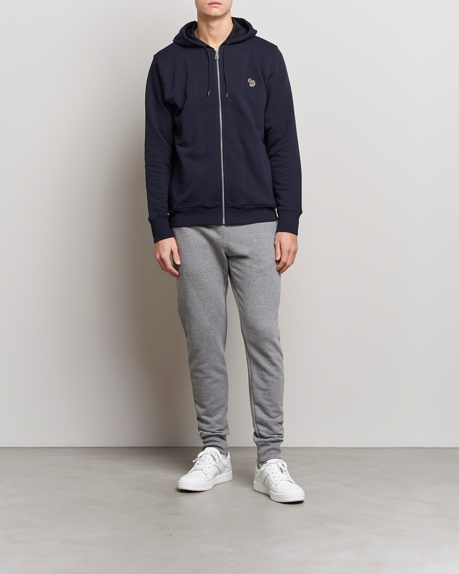 Herre | Bukser | PS Paul Smith | Zebra Organic Cotton Sweatpants Grey Melange