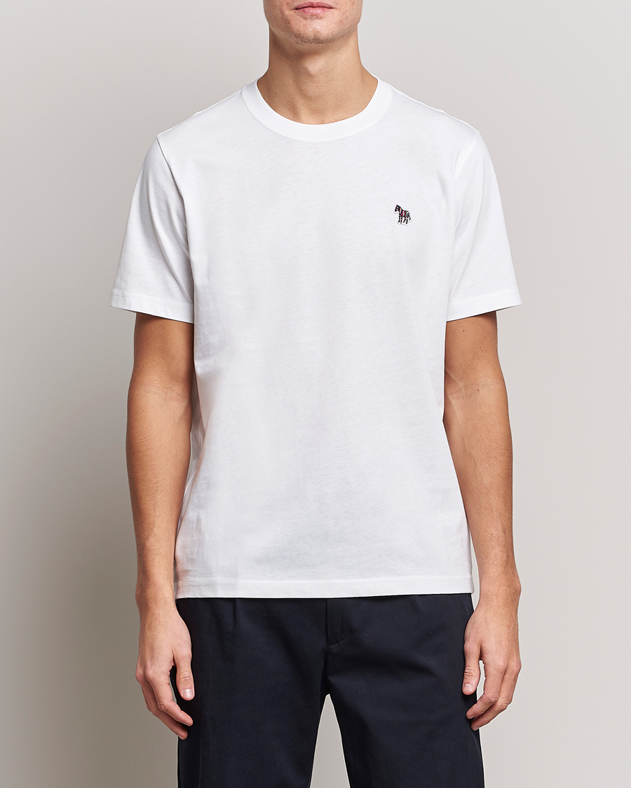 Herre | Kortermede t-shirts | PS Paul Smith | Classic Organic Cotton Zebra T-Shirt White