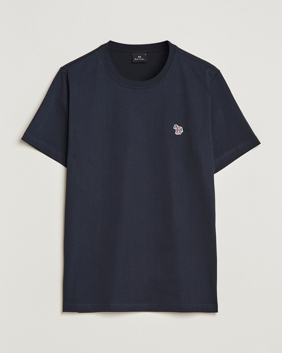 Herre | T-Shirts | PS Paul Smith | Organic Cotton Zebra T-Shirt Navy