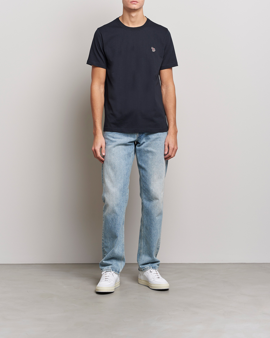 Herre | T-Shirts | PS Paul Smith | Organic Cotton Zebra T-Shirt Navy