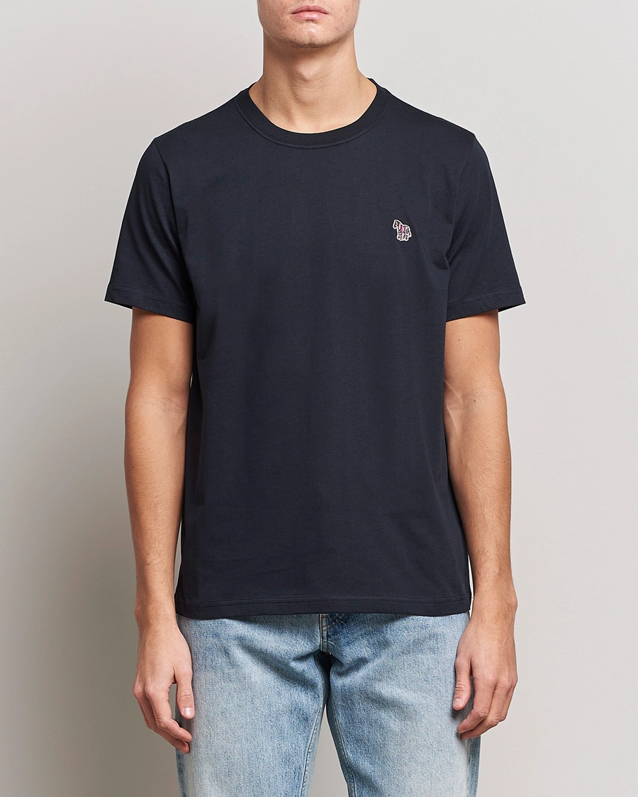 Herre | Kortermede t-shirts | PS Paul Smith | Organic Cotton Zebra T-Shirt Navy