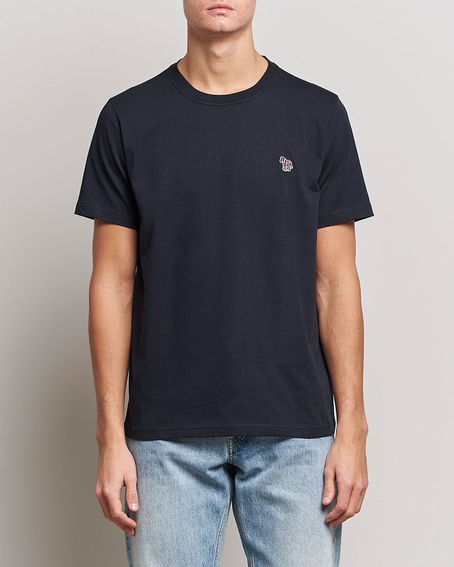 Herre | Best of British | PS Paul Smith | Organic Cotton Zebra T-Shirt Navy