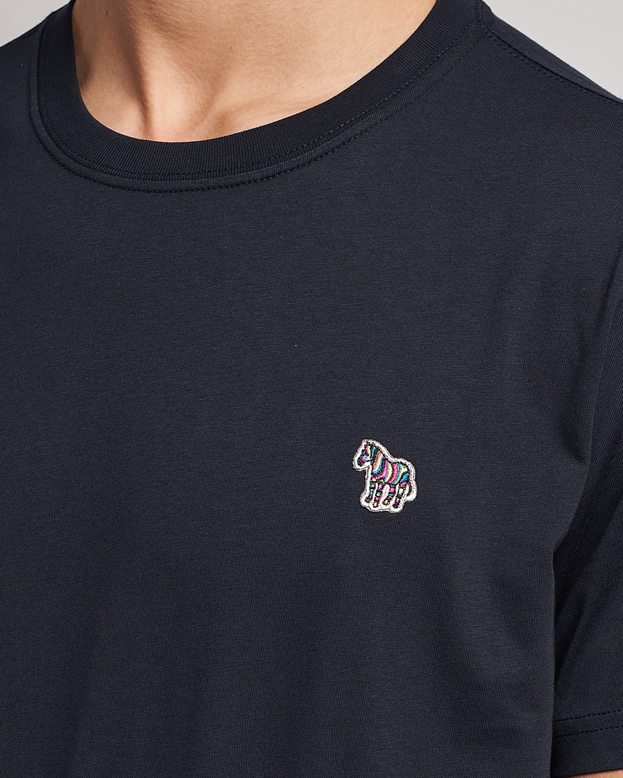Herre | T-Shirts | PS Paul Smith | Organic Cotton Zebra T-Shirt Navy