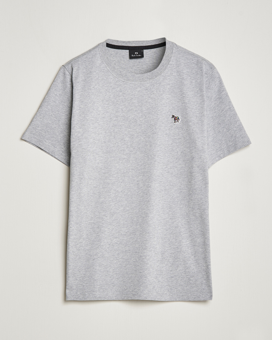 Herre | T-Shirts | PS Paul Smith | Organic Cotton Zebra T-Shirt Grey