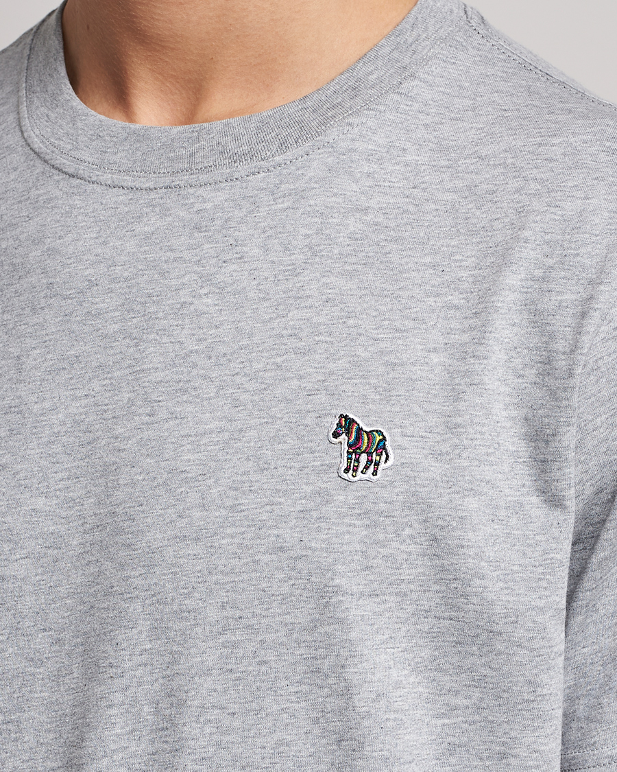 Herre | T-Shirts | PS Paul Smith | Organic Cotton Zebra T-Shirt Grey