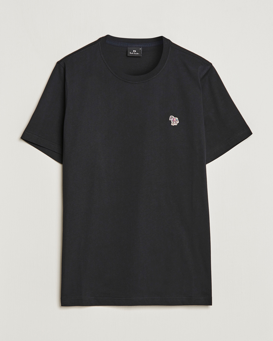 Herre | T-Shirts | PS Paul Smith | Classic Organic Cotton Zebra T-Shirt Black
