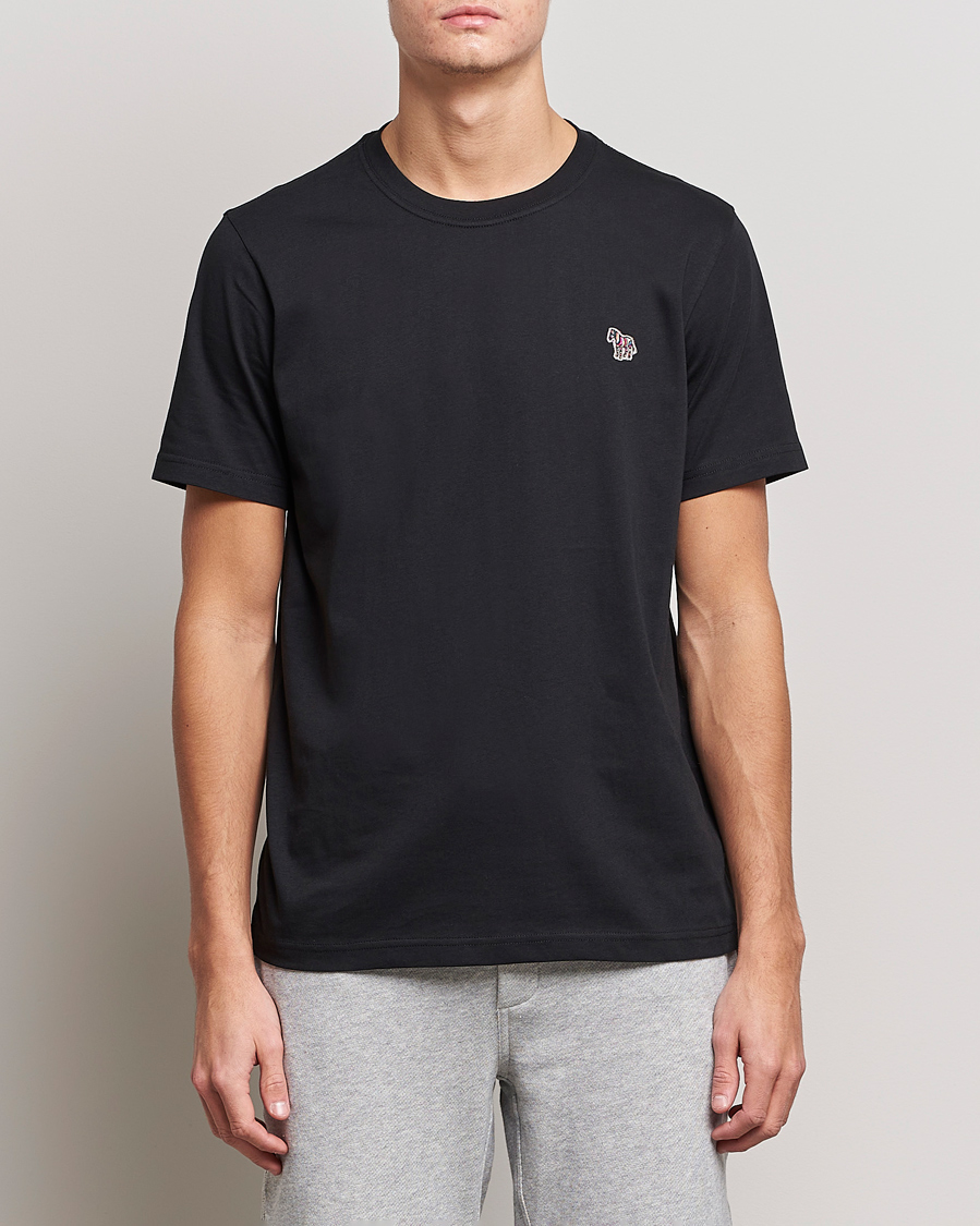 Herre | T-Shirts | PS Paul Smith | Classic Organic Cotton Zebra T-Shirt Black