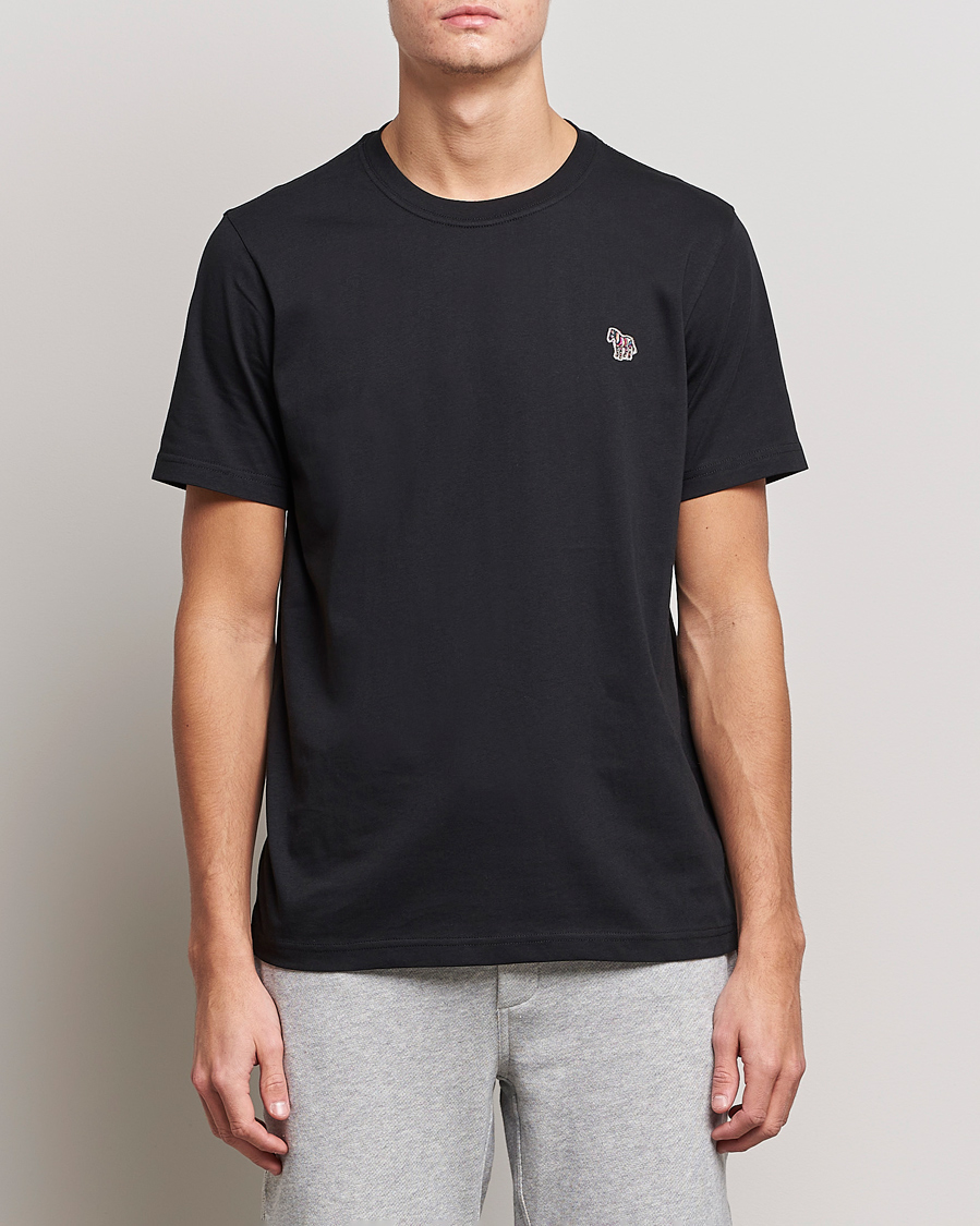 Herre | Best of British | PS Paul Smith | Classic Organic Cotton Zebra T-Shirt Black