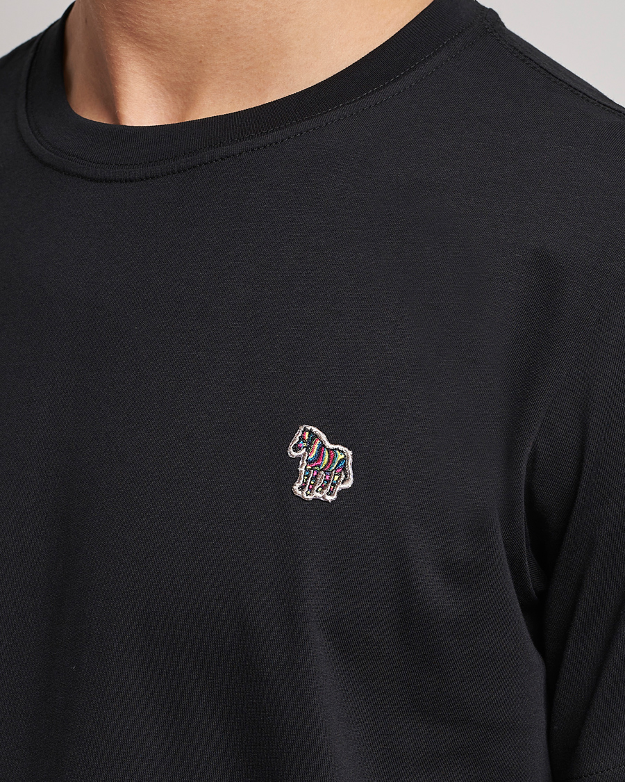 Herre | T-Shirts | PS Paul Smith | Classic Organic Cotton Zebra T-Shirt Black