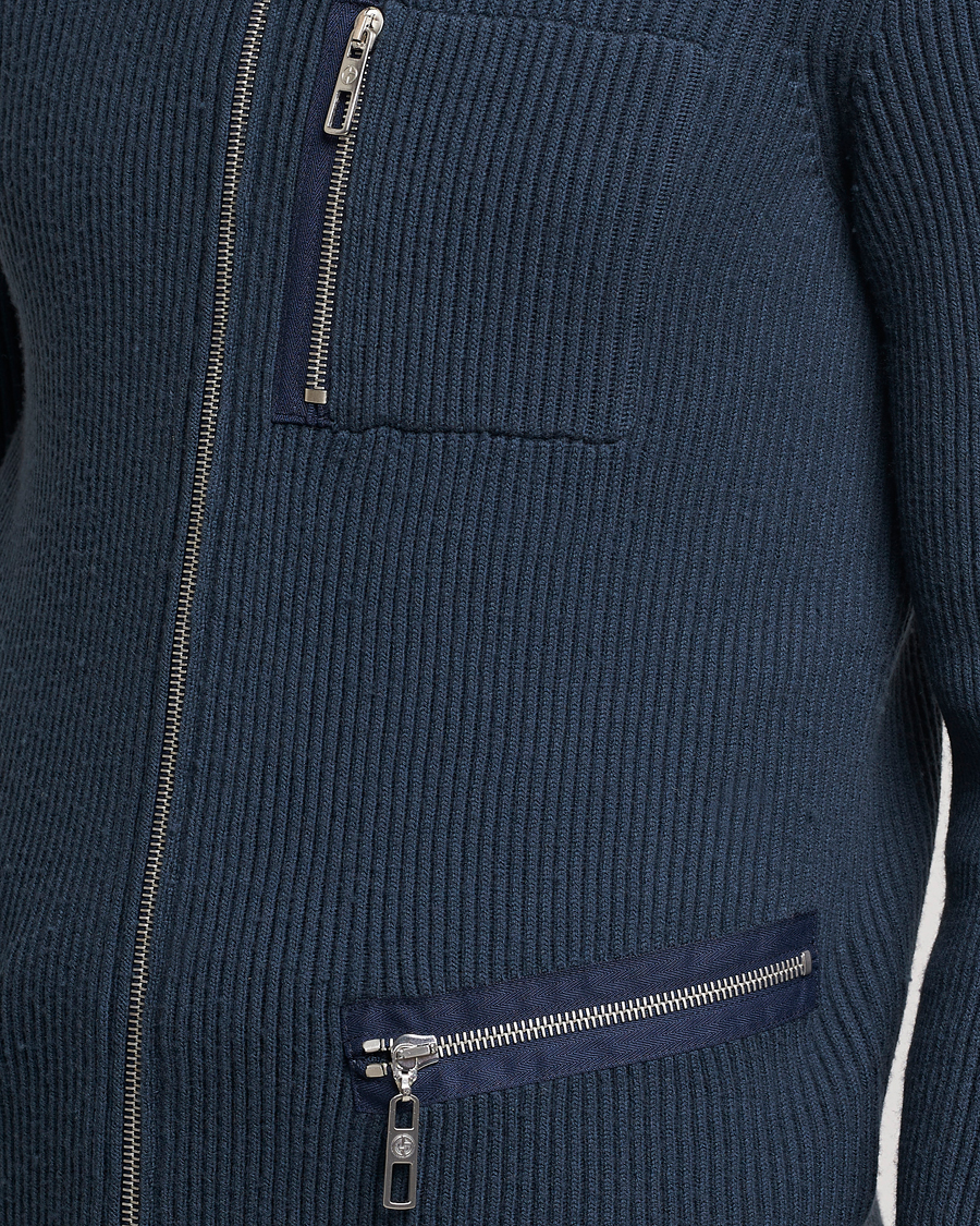 Herre | Gensere | Giorgio Armani | Cardigan Zip Jacket Navy