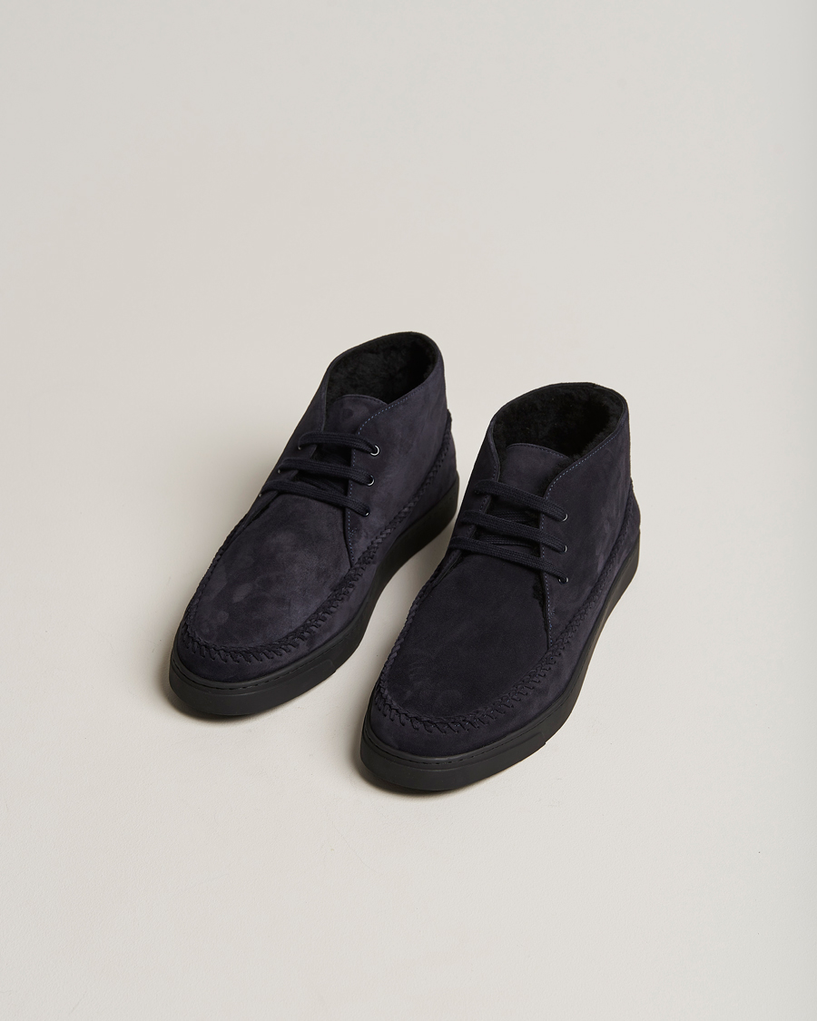 Herre | Giorgio Armani Chukka Boots Navy | Giorgio Armani | Chukka Boots Navy