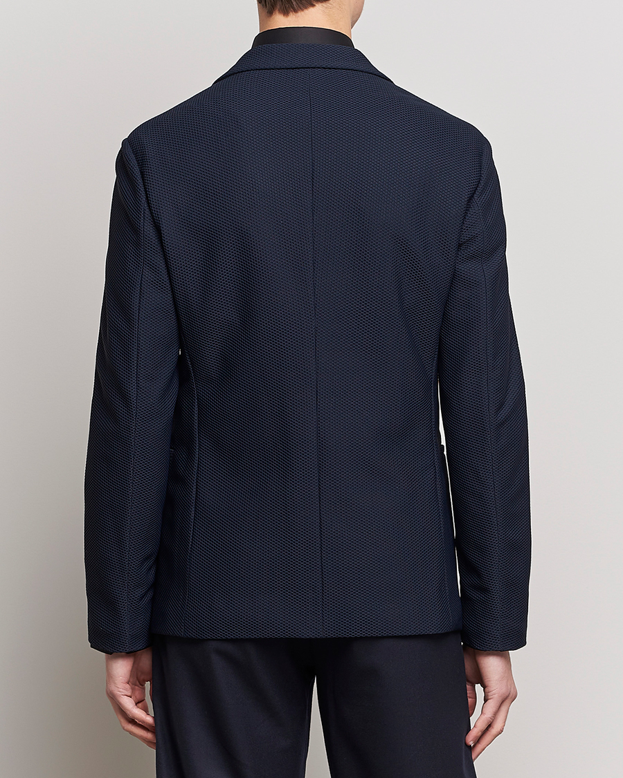 Herre | Dressjakker | Giorgio Armani | Single Breasted Mesh Blazer Navy