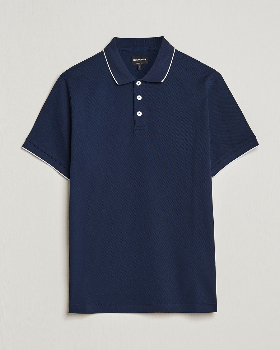 Herre | Pikéer | Giorgio Armani | Short Sleeve Polo Navy