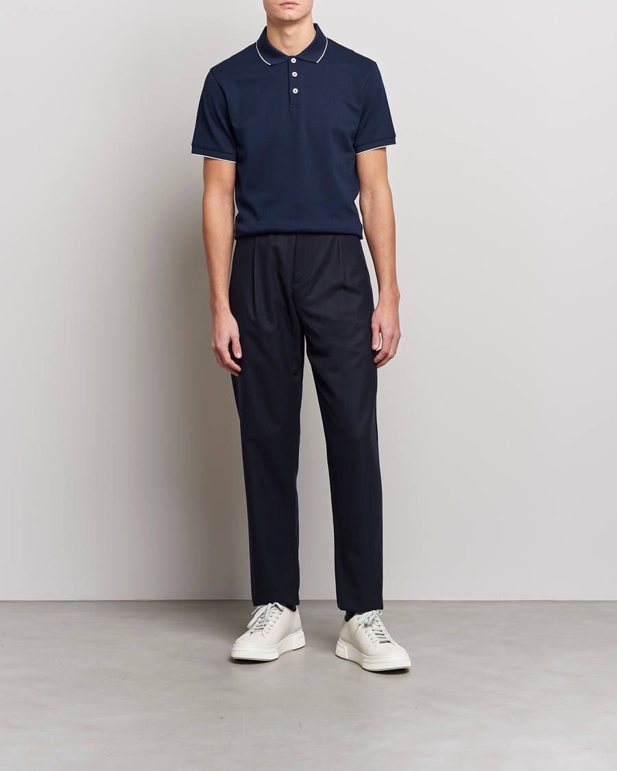 Herre | Pikéer | Giorgio Armani | Short Sleeve Polo Navy