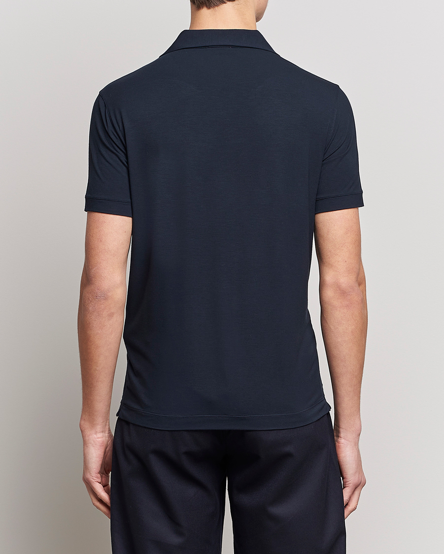 Herre | Pikéer | Giorgio Armani | Short Sleeve Stretch Polo Navy