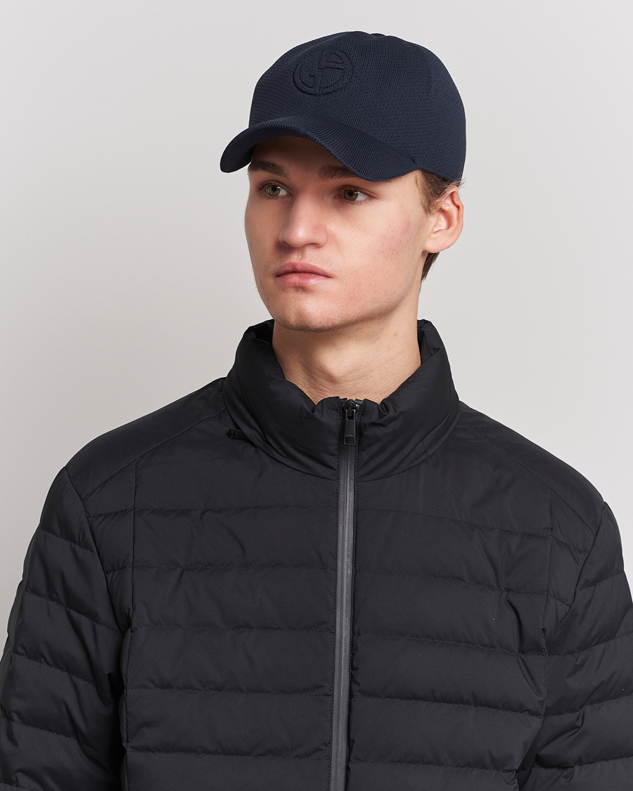 Herre | Giorgio Armani Soft Mesh Baseball Cap Navy | Giorgio Armani | Soft Mesh Baseball Cap Navy