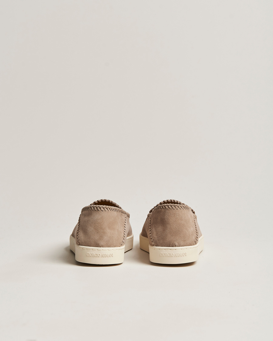 Herre | Giorgio Armani Soft Suede Loafers Sand | Giorgio Armani | Soft Suede Loafers Sand
