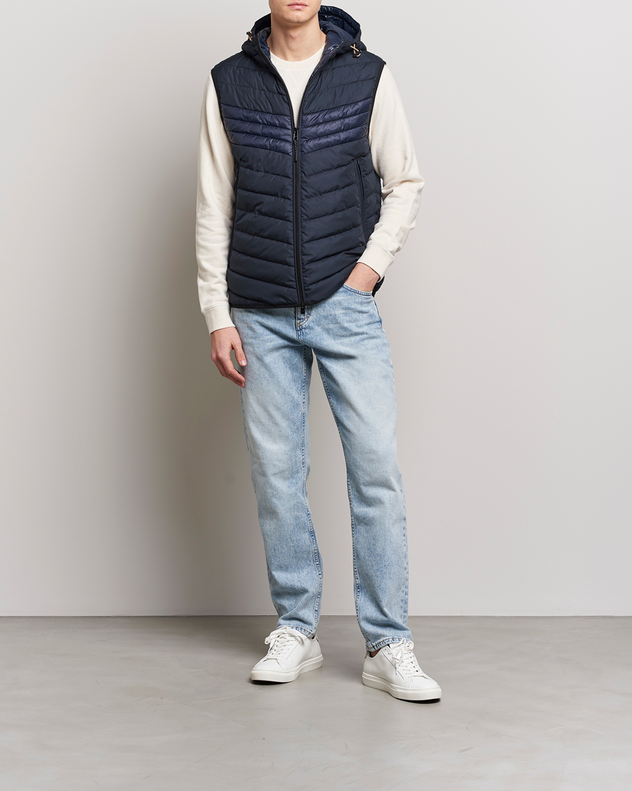 Herre | Vester | BOSS BLACK | Coviltra Down Hooded Vest Dark Blue