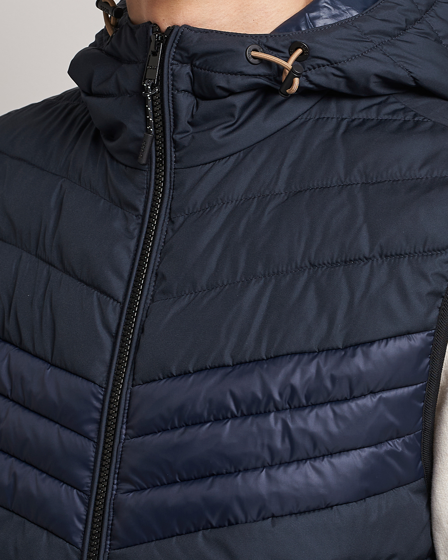 Herre | Vester | BOSS BLACK | Coviltra Down Hooded Vest Dark Blue