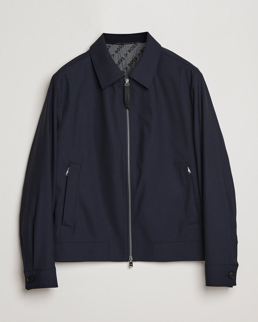 Herre | Jakker | BOSS BLACK | Hanry Wing Jacket Dark Blue
