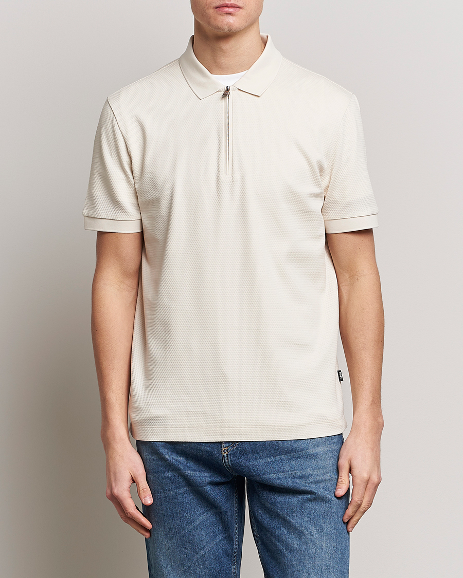 Herre |  | BOSS BLACK | Paras Structured Polo Open White