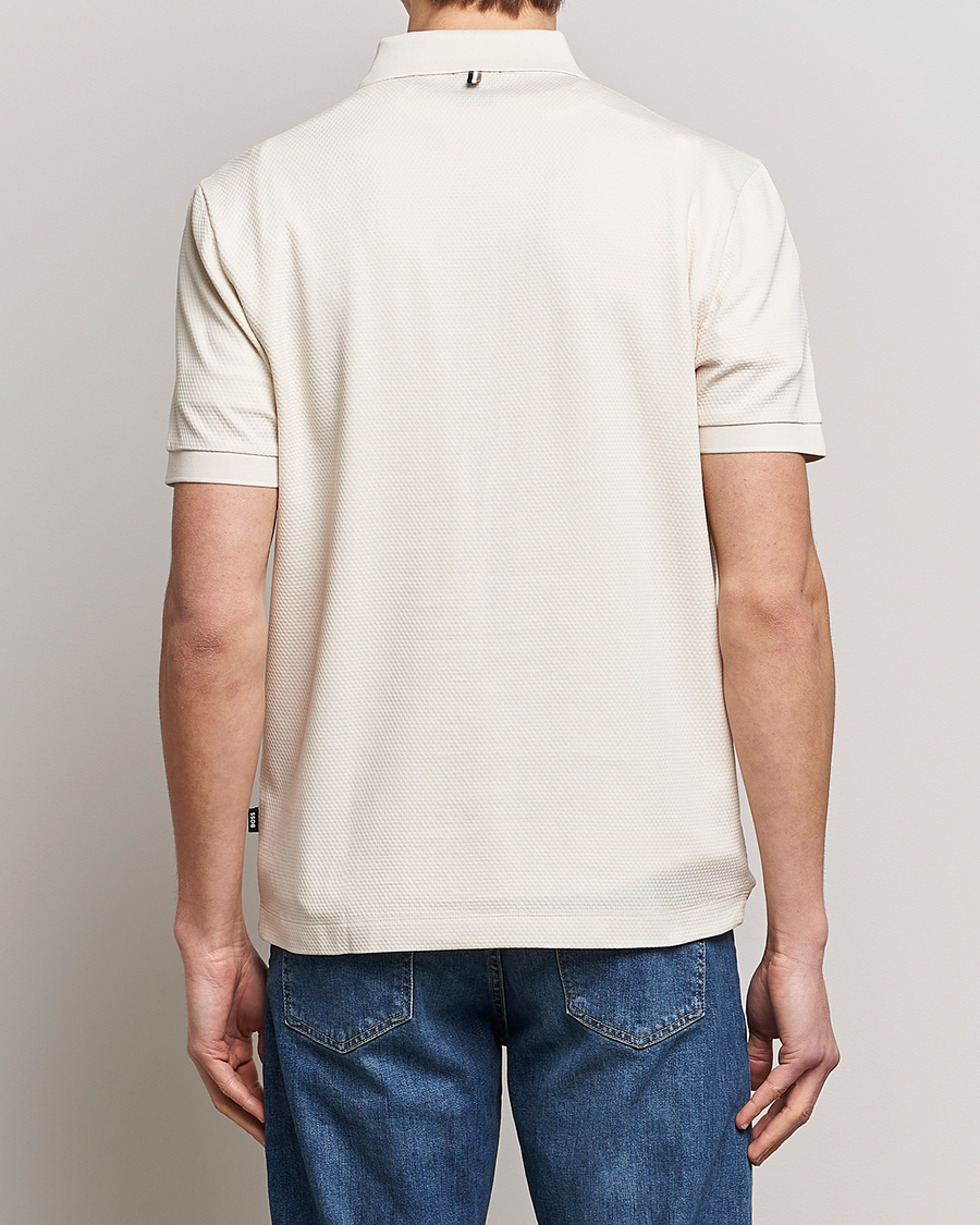 Herre | Pikéer | BOSS BLACK | Paras Structured Polo Open White
