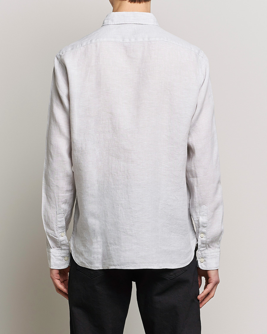 Herre | Skjorter | BOSS BLACK | Liam Linen Shirt Light Grey