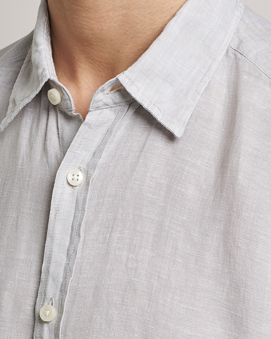 Herre | Skjorter | BOSS BLACK | Liam Linen Shirt Light Grey