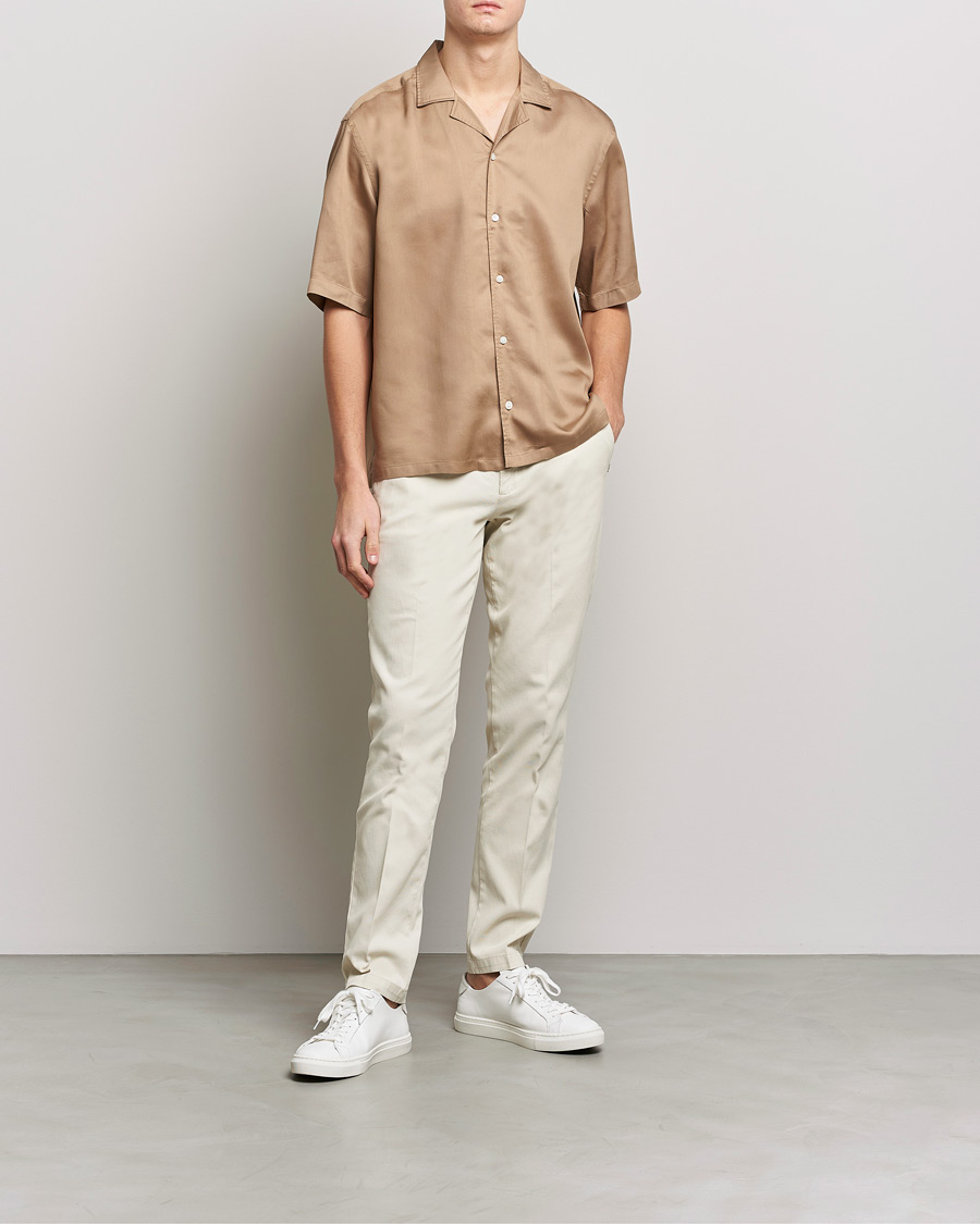 Herre | Bukser | BOSS BLACK | Kaito1 Structured Trousers Open White