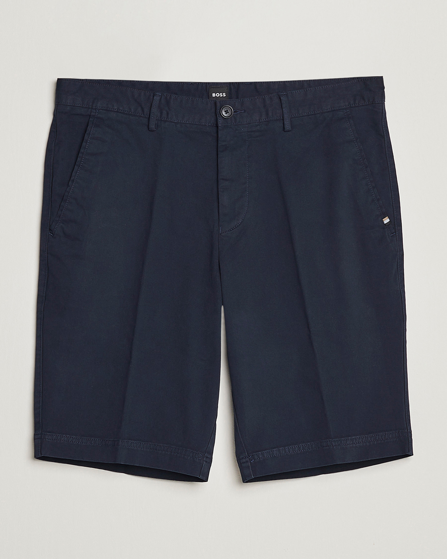 Herre | Shorts | BOSS BLACK | Slice Chino Shorts Dark Blue