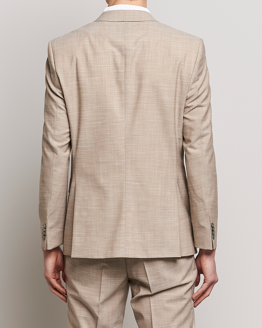Herre | Dressjakker | BOSS BLACK | Huge Wool/Cotton Blazer Light Beige