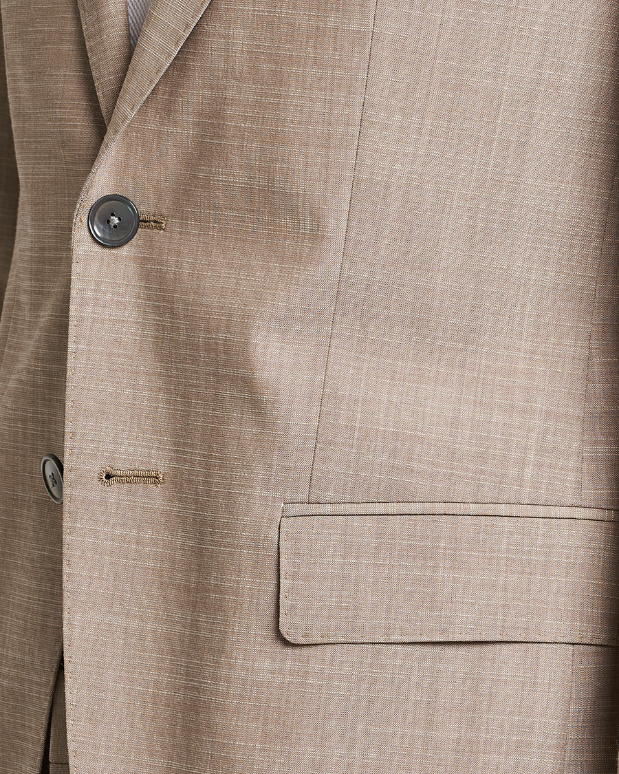 Herre | Dressjakker | BOSS BLACK | Huge Wool/Cotton Blazer Light Beige